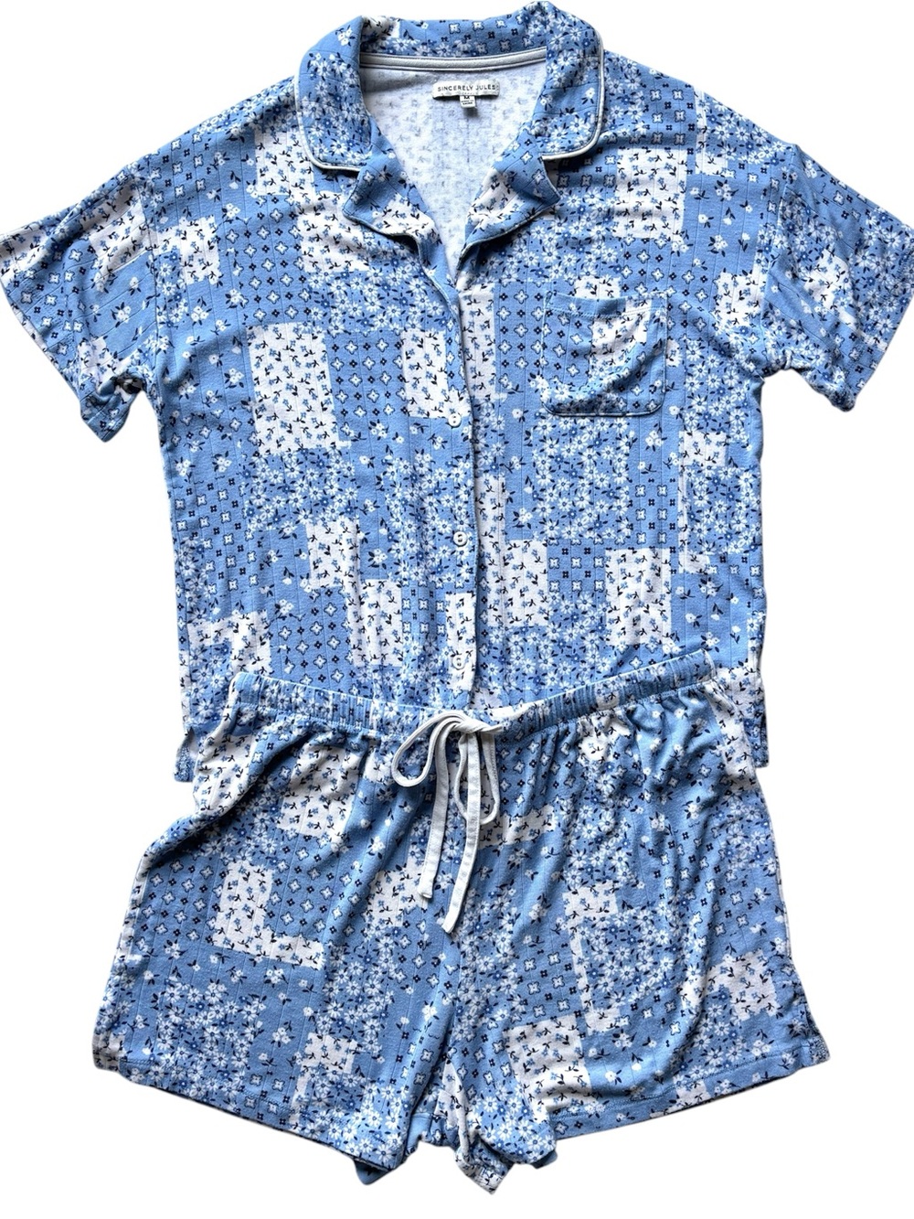 Soft Sincerely Jules two 2 piece set pajamas shorts and top